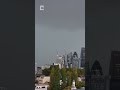 London Skyline Vanishes In Storm Weather Shorts London
