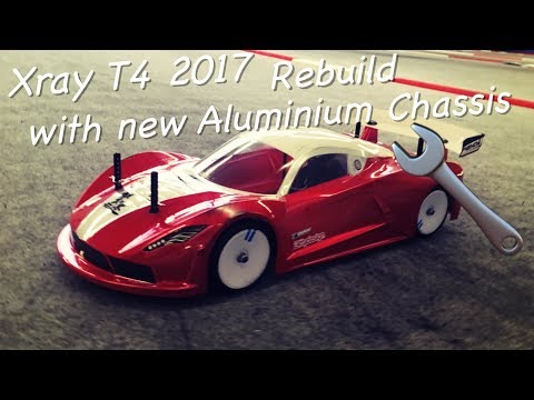 Xray T4 ´17 - Rebuild and Test Drive with new Alu Chassis