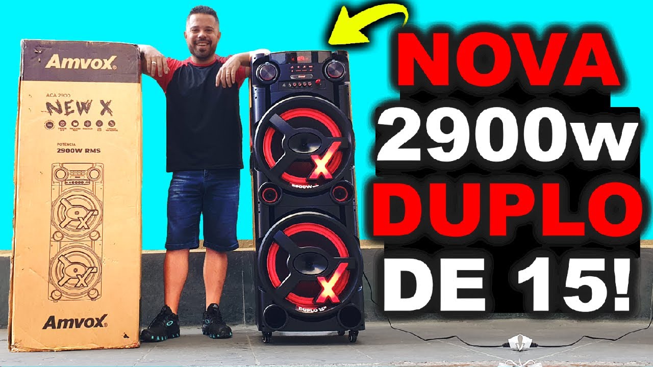 🟢Launch Amvox 2900w Unboxing With First Impressions  🟢  2 15 INCH SPEAKERS