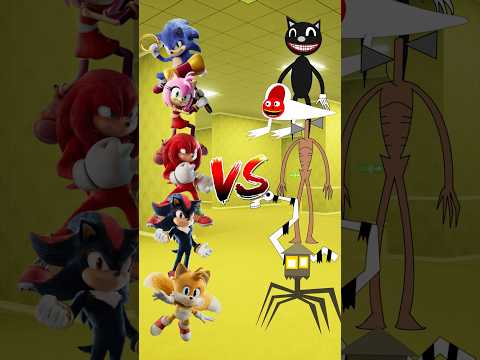 Sonic Members VS Trevor Henderson #sonic #trevorhenderson