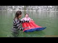 Eliska And Betka In Lake