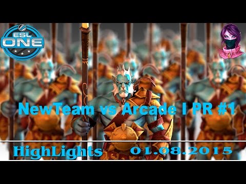 Highlights NewTeam 123 vs Arcade PR #1 (bo3) | ESL One New York (01.09.2015)