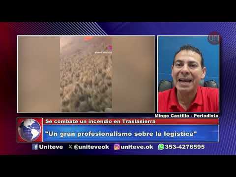Se combate un incendio en Traslasierras