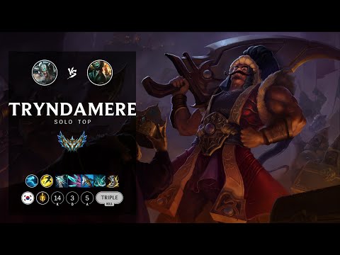 Tryndamere Top vs Gangplank - KR Challenger Patch 12.20