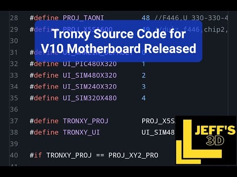 Tronxy Source Code Released