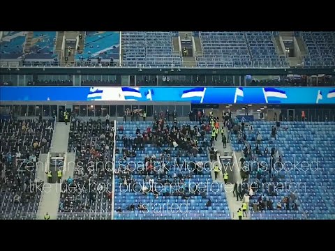 Zenit Petersburg fans vs Spartak Moscow fans.
