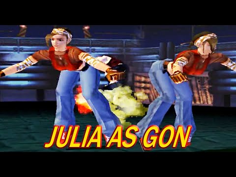 [TAS] Julia With Gon's Moves Gameplay - Tekken 3 (VS Mode) (Special Request)