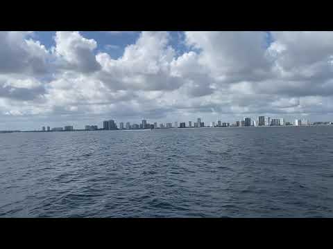Fleming 65 Calypso from Palm Beach to Miami at 17 knots