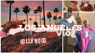 LA Girls Trip Vlog 2021| Things to do in La, Hollywood, Santa Monica peer, Restaurant, etc.