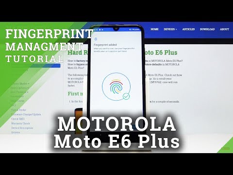 How to Add Fingerprint in Motorola Moto E6 Plus - Set Up Fingerprint Unlock