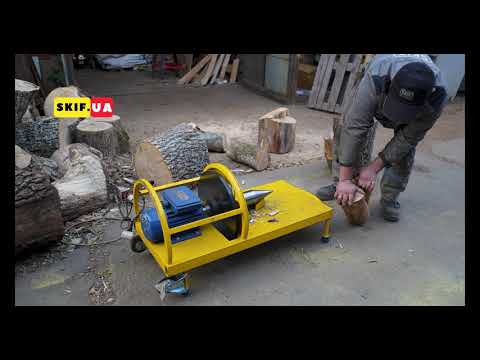 SCREW WOOD SPLITTER ⚡ Splits Logs in Seconds! Must See 🔥 #woodsplitter #screwwoodsplitter #logspl