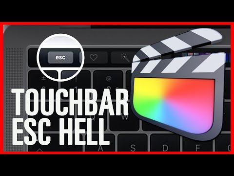 Part of a video titled How To Turn OFF your Macbook's Touch Bar Escape Key in Final Cut ...