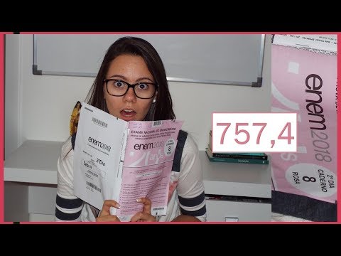 MINHAS NOTAS DO ENEM 2018 - Canal MedNina