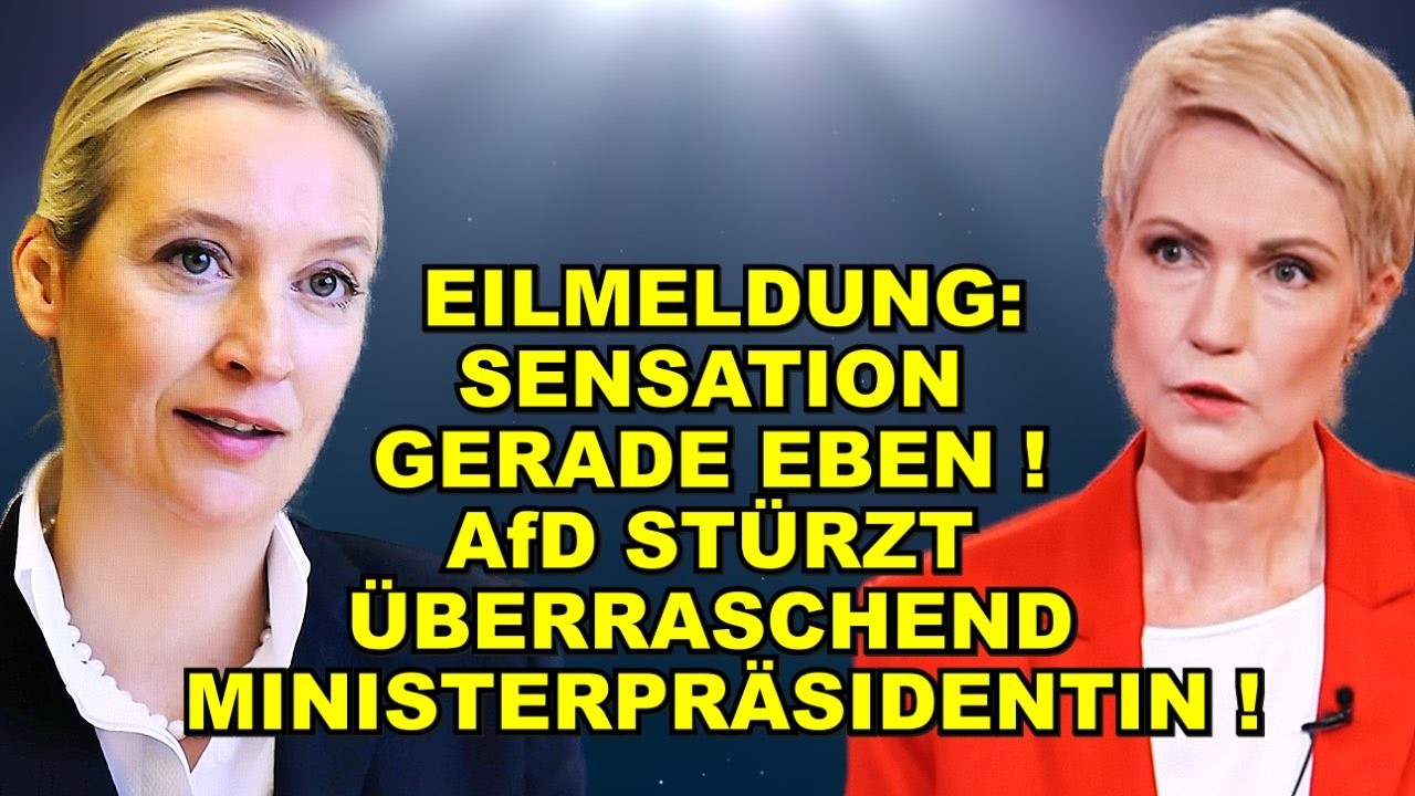 EIL: AfD STÜRZT Ministerpräsidentin!