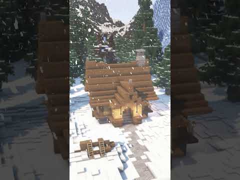 How to Build a Snowy Cabin in Minecraft