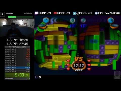 N64 - Tetrisphere - VS CPU Speedrun (Episodes 1-5) - 35:09