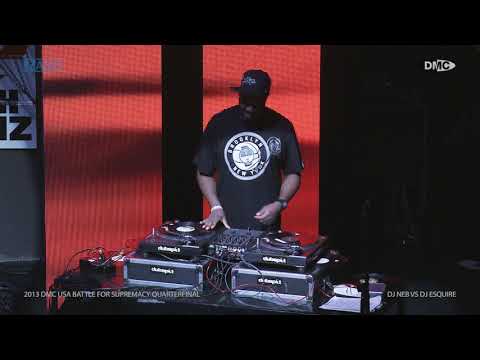 2013 DMC Battle for US Supremacy: Round 1 - DJ N.E.B. VS DJ Esquire