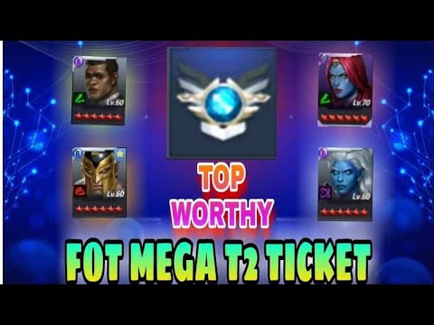 Top Worthy Characters For Mega T2 Ticket - Marvel Future Fight