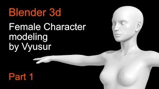 modelando uma mulher para malha básica no blender