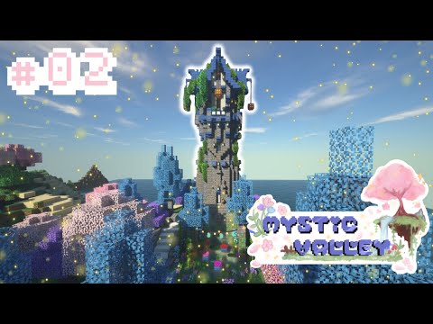 BUILDING MY WIZARD TOWER! I Minecraft Series: "Mystic Valley" #2