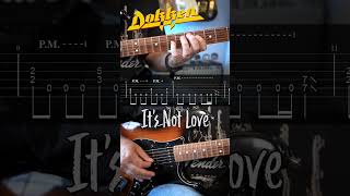 It's Not Love Guitar Riff by Dokken w/TABS #shorts #guitar #guitarcover