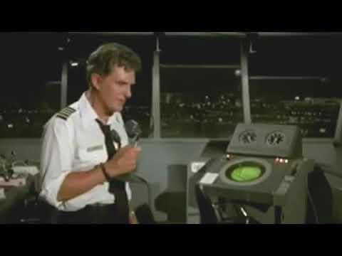 Airplane scene, “...get kicked, with a iron boot?” Robert Stack, Rex Kramer, best line in the film.