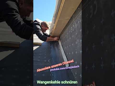 Wangenkehle schnüren - Altdeutsche Schieferdeckung