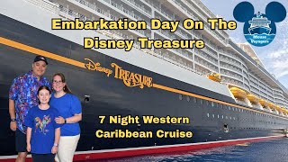 Disney Treasure Cruise Embarkation Day | Sail Away Party | Room Tour