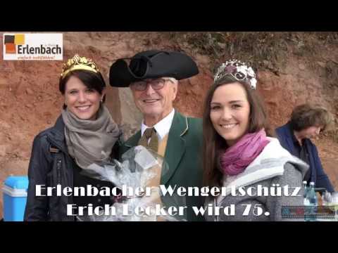 Erlenbacher Wengertschütz Erich Becker wird 75.