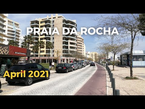 Praia da Rocha Beachline Street Walk April 2021