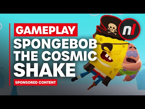 SpongeBob's a Pirate in The Cosmic Shake On Nintendo Switch
