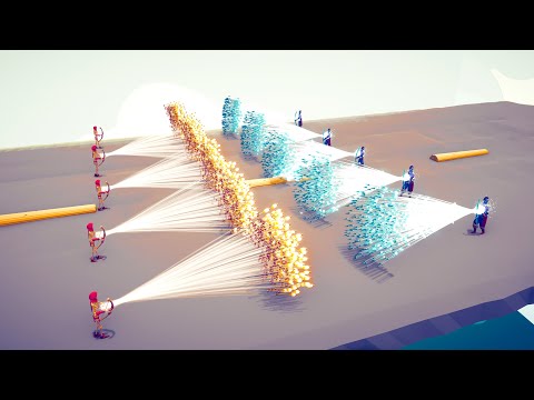 5x EVERY GOD vs 5x EVERY GOD - Totally Accurate Battle Simulator TABS