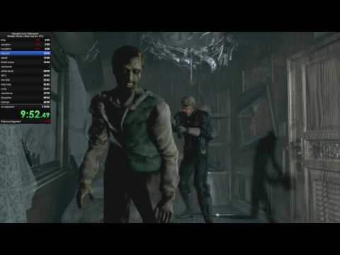 resident evil zero hd remaster wesker mode speed run 1:13:04