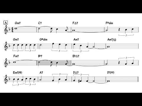 Amor em Paz (Once I Loved) | Antonio Carlos Jobim - Backing track / Play-along with Lead Sheet