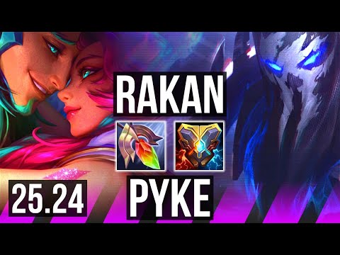 RAKAN & Sivir vs PYKE & Ezreal (SUP) | KR Master | 25.24