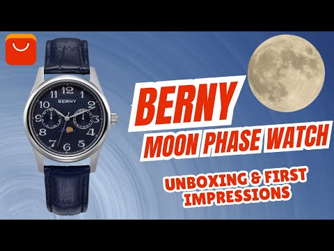 BERNY Moon Phase Watch Unboxing + First Impressions | Best Budget Luxury Watch on AliExpress?