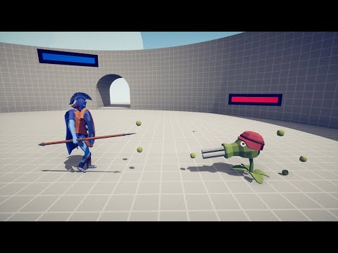 PEA SHOOTER WITH HEALTH BAR 1 vs 1 UNIT - TABS - Totally Accurate Battle Simulator