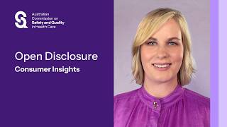 Australian Open Disclosure Framework – Consumer Insights