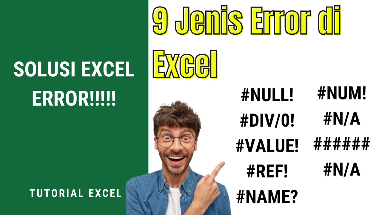 Mengetahui Jenis Error Di Excel ( Jenis Rumus Error Di Excel )