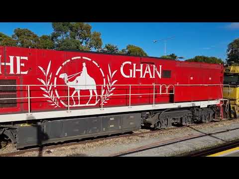 2TA8 slowly goes into Keswick with NR30 (Great Southern) + NR44 + NR74 (Ghan) + D105s departs