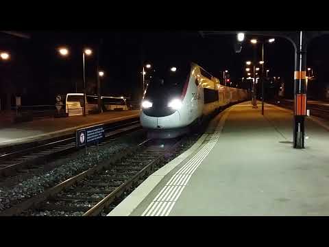 Last TGV via Neuchâtel 2013