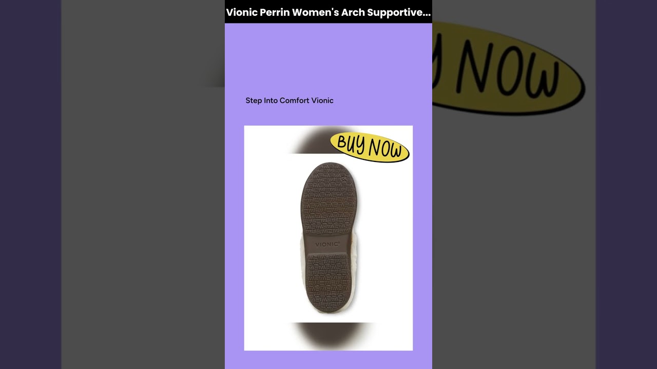 Watch Vionic Perrin Women's Arch Supportive Slipper with Removable Insoles video