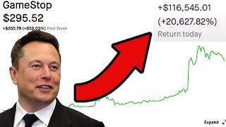 Elon Musk SENDS GAMESTOP TO THE MOON (100k profit) - Wall Street Bets is OVER!!