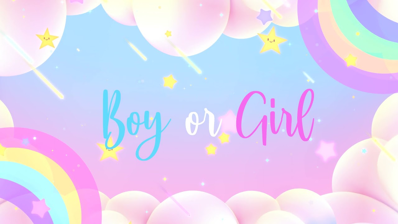 2 Hour Gender Reveal Baby Shower Boy or Girl Background Video | 365Edits.com