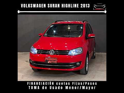 Se Vende: Volkswagen Suran Highline 2013 - FERRERO Automotores Oncativo (Provincia de Córdoba)