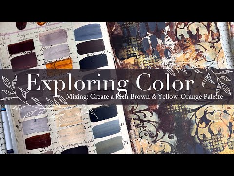 Exploring Color Mixing: Create a Rich Brown & Yellow Orange Palette