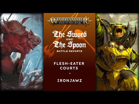 Flesh-Eater Courts v Ironjawz #games #warhammercommunity  #ageofsigmar