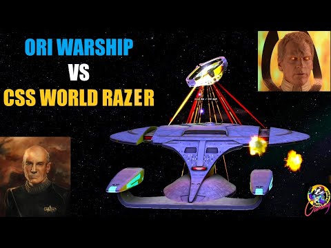 4K CSS World Razer VS ORI Warship Star Trek VS Stargate Picard Season 2 - Starship Battles