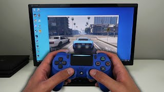 How to CONNECT PS4 CONTROLLER TO PC (GTA 5) (EASY METHOD)