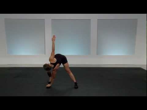 Windmill twist dynamic stretching exercise